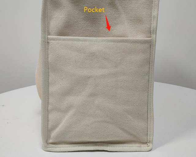 Eco Isolated Food Bag Cotton Canvas Lunch Cooler Bag untuk Supermarket 2