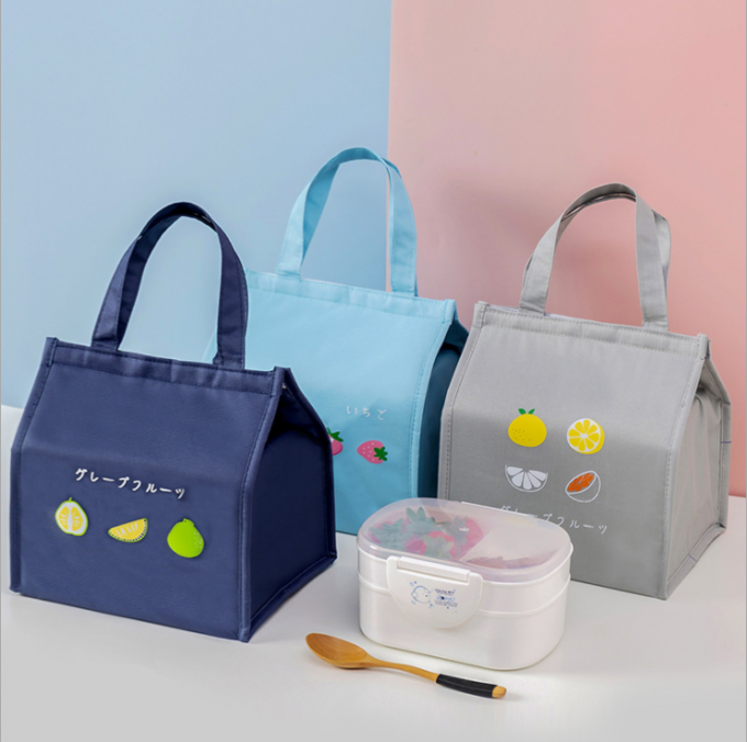 Waterproof Polyester Picnic Cooler Bag Aluminium Foil Isolasi Bag Pengiriman Makanan 4