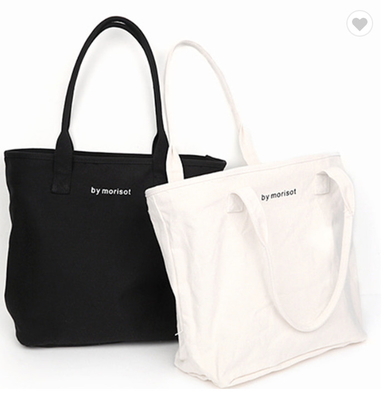 Harga yang bagus Daur Ulang 10oz 12oz Putih Hitam Kanvas Tote Bag Organic Baja Untuk Wanita on line