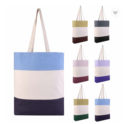 Harga yang bagus ODM Canvas yang kokoh Grosir Canvas Tote Bags kantong bahu kapas 12oz on line