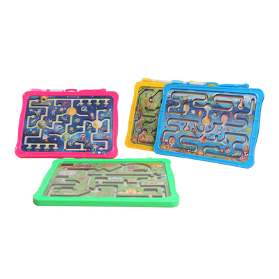 Harga yang bagus OEM Plastik Anak-anak Magnetic Puzzle Labyrinth Game Drawing Board Dengan Rolling Ball on line