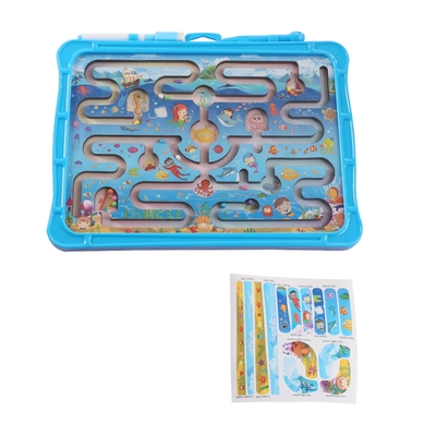 Harga yang bagus Anak-anak Ocean of Joy Magnetic Pen Maze Labyrinth Ball Game Dengan Papan Gambar on line