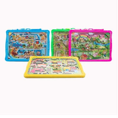Harga yang bagus Anak prasekolah Magnetic Puzzle Labyrinth Toys Game Dengan Papan Gambar Untuk Anak Usia 2 Tahun on line