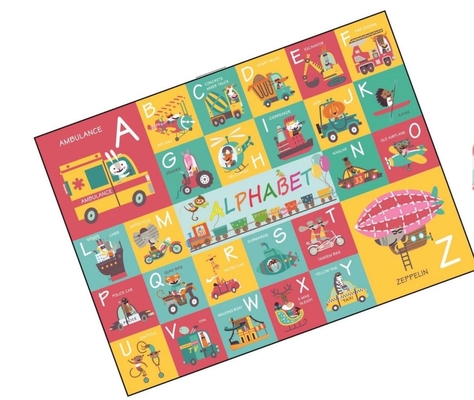 Harga yang bagus Kids Educational Paper Jigsaw Puzzle Alphabet Floor Puzzle Transportasi Untuk anak usia 4-8-10 tahun on line