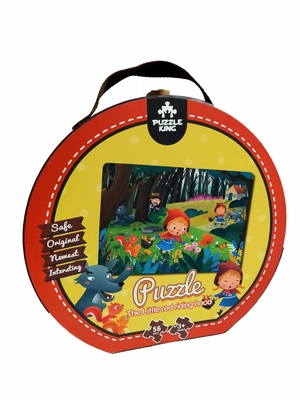 Harga yang bagus Puzzle kertas besar khusus untuk anak prasekolah 56PCS The Little Red Riding Hood 20 * 14 Inch on line