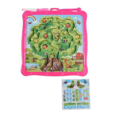 Harga yang bagus Pohon Apel Magnetik Labirin Warna Puzzle Meja Gambar Mainan on line