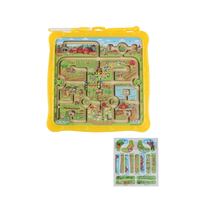 Harga yang bagus Pertanian Puzzle Magnetik Pendidikan Labirin Game Meja Gambar Mainan on line