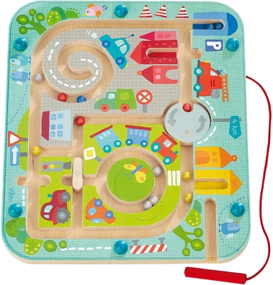 Harga yang bagus Anak-anak Magnetic Puzzle Labyrinth Board Dengan Pen Brain Development Toys Untuk Anak Usia 2 Tahun on line