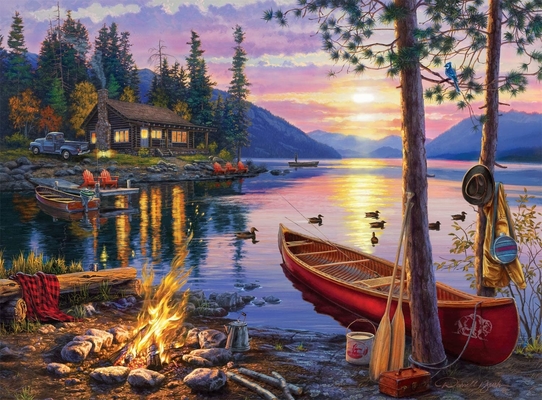 Harga yang bagus ODM Giant Floor Darrell Bush Canoe Lake Paper Jigsaw Puzzle 1000 Piece on line