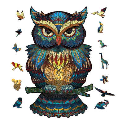 Harga yang bagus ODM Unik Hewan Owl Puzzle Kayu Hadiah Untuk Dewasa Anak-anak on line