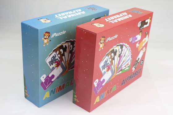 Harga yang bagus 2mm Ketebalan 27pcs Jigsaw Puzzle Set Kertas Offset Printing on line
