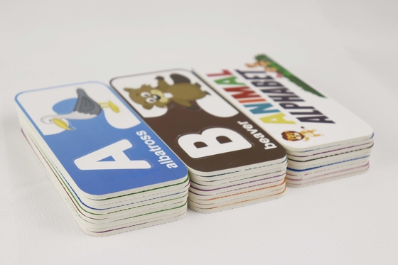 Harga yang bagus ROHS Paper Jigsaw Puzzle Hewan Abjad Abc Kartu yang Cocok on line