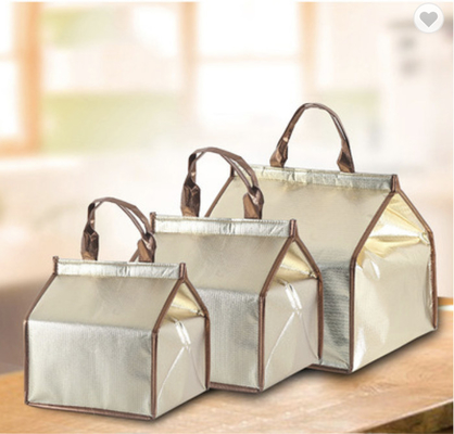 Harga yang bagus OEM Waterproof Thermal Insulation Cooler Bag CMYK Berwarna Untuk Pengiriman Kue daring