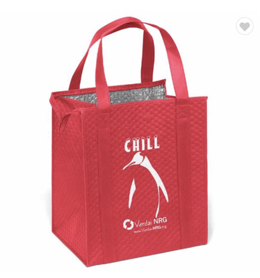 Harga yang bagus Tas Termal Grocery Besar Lipat Tas Pendingin 80gsm Nonwoven daring