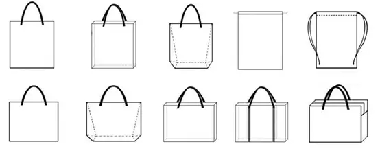 Kantong Baju Kosong Kain Grosir Tote Tas Tote Custom Ramah Lingkungan 3