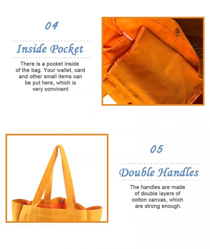 230gm Pantone Warna Kantong Kain Katun Tote Untuk Wanita Belanja 6