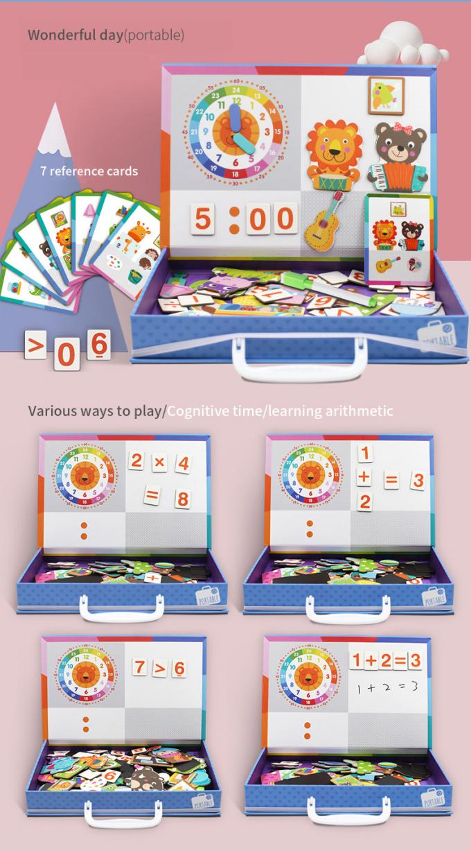 Anak-anak kecil ECO Magnetic Learning Toys Life Learning Sticker Disesuaikan 2