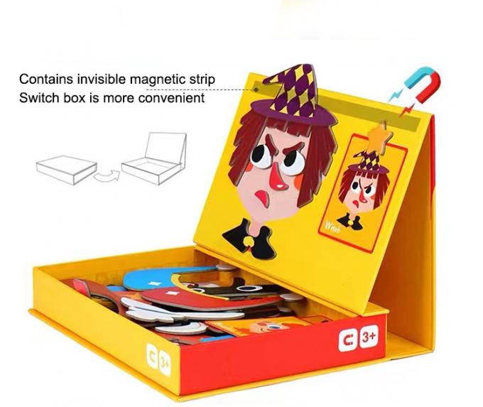 Preschool Magnetic Pendidikan Puzzle Jigsaw Papan Traffic Dress Untuk Anak-anak 1