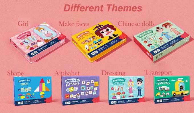 Preschool Magnetic Pendidikan Puzzle Jigsaw Papan Traffic Dress Untuk Anak-anak 2