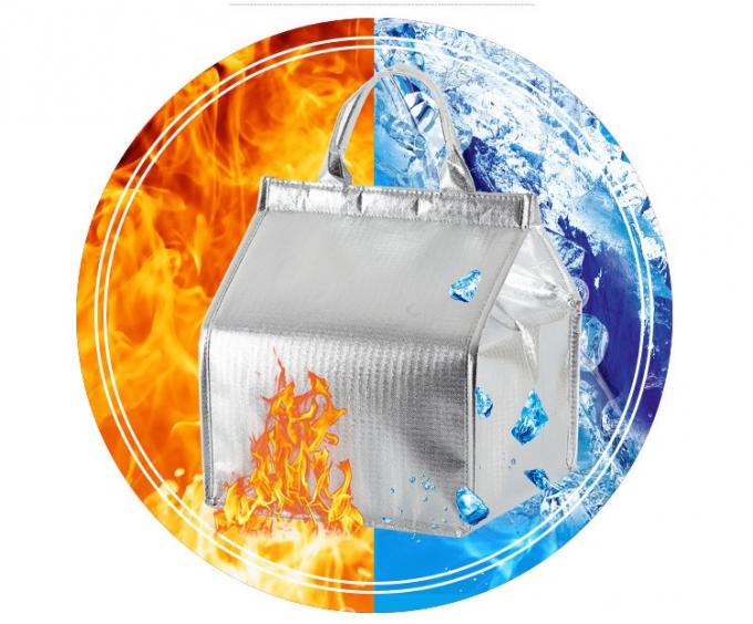 OEM Waterproof Thermal Insulation Cooler Bag CMYK Berwarna Untuk Pengiriman Kue 4