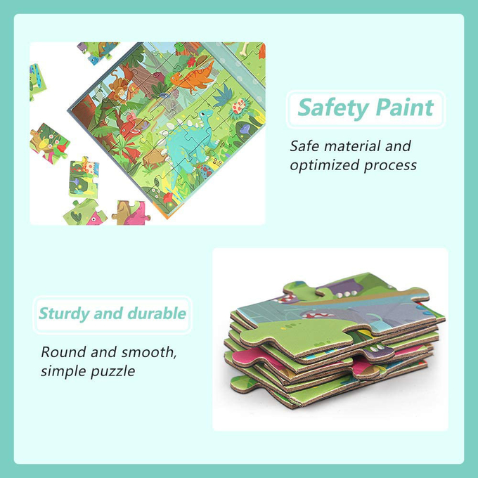Anak-anak Mainan Pendidikan Custom Magnetic Puzzle Buku Kombinasi Untuk Usia 4-8 0